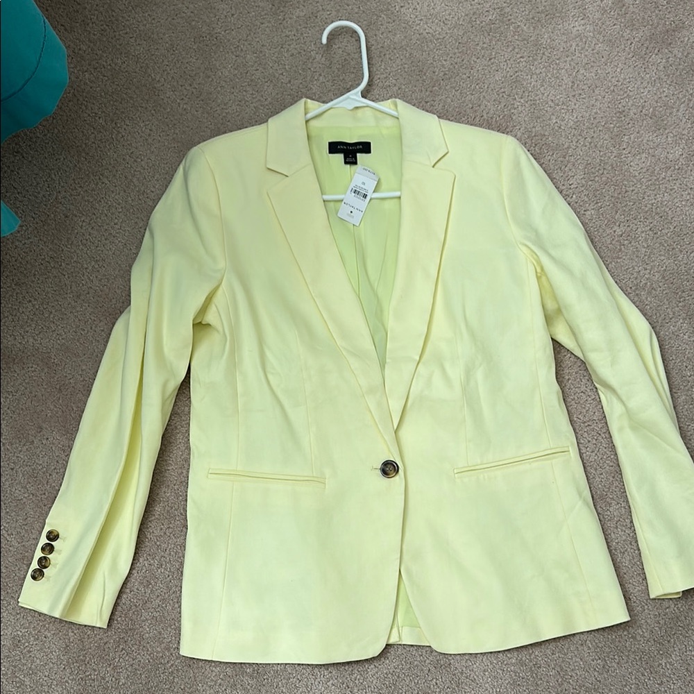 Women's Ann Taylor Yellow Blazer